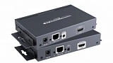 Удлинитель HDMI по витой паре CAT6 поверх протокола IP до 120 м с функцией матричного коммутатора Lenkeng LKV383Matrix (режим передатчики - приемники)